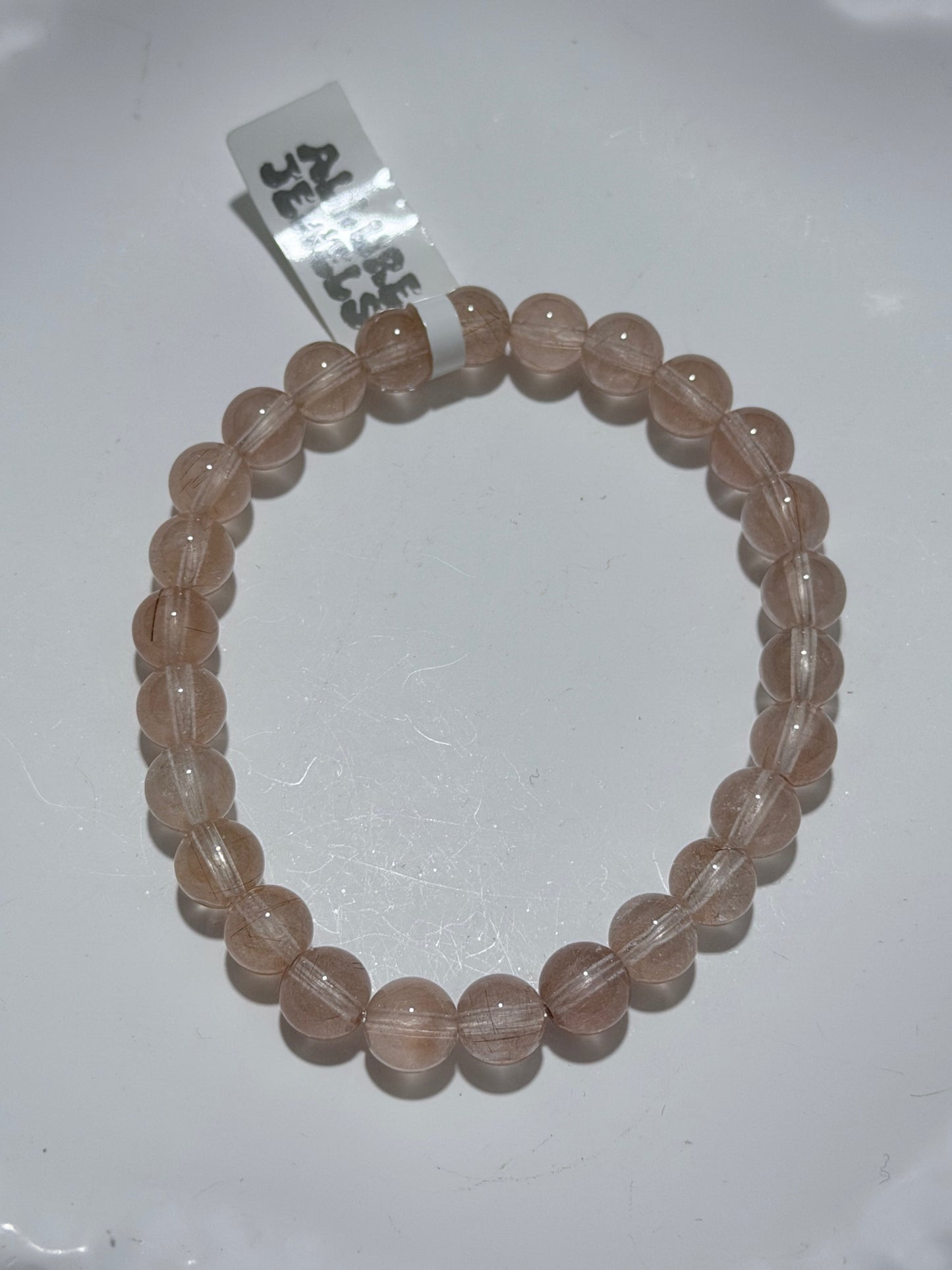 Pink Rabbit Hair Bracelet