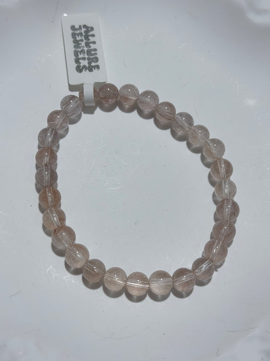 Pink Rabbit Hair Bracelet