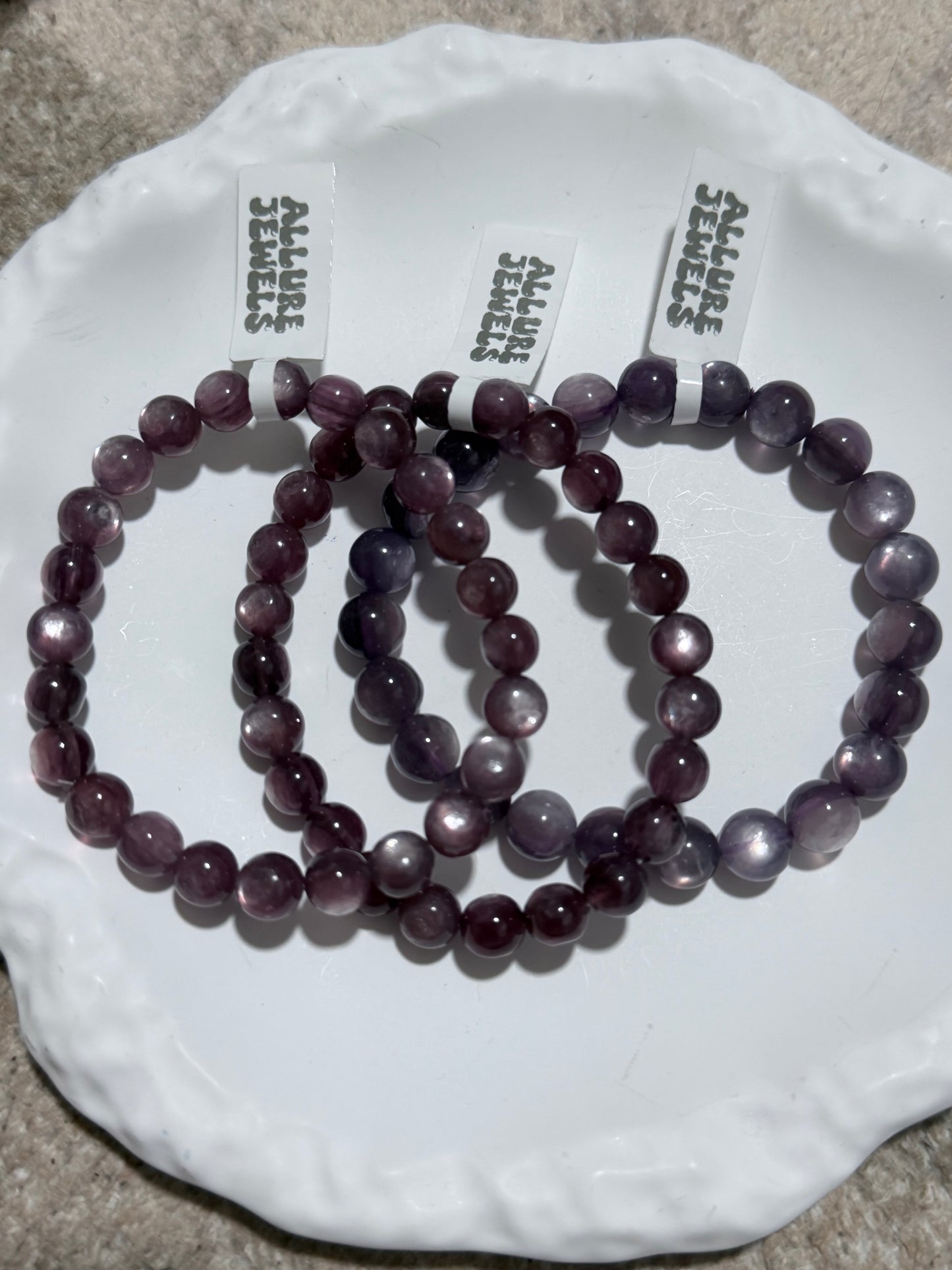 Purple Lepidolite Bracelet