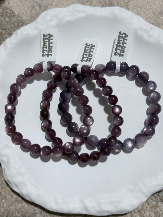 Purple Lepidolite Bracelet